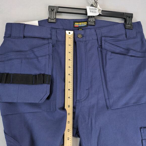 NWT Blaklader Workwear Navy Work Pants Men's 38x34 Knee Pad Utility Pockets 1625 - Picture 7 of 10